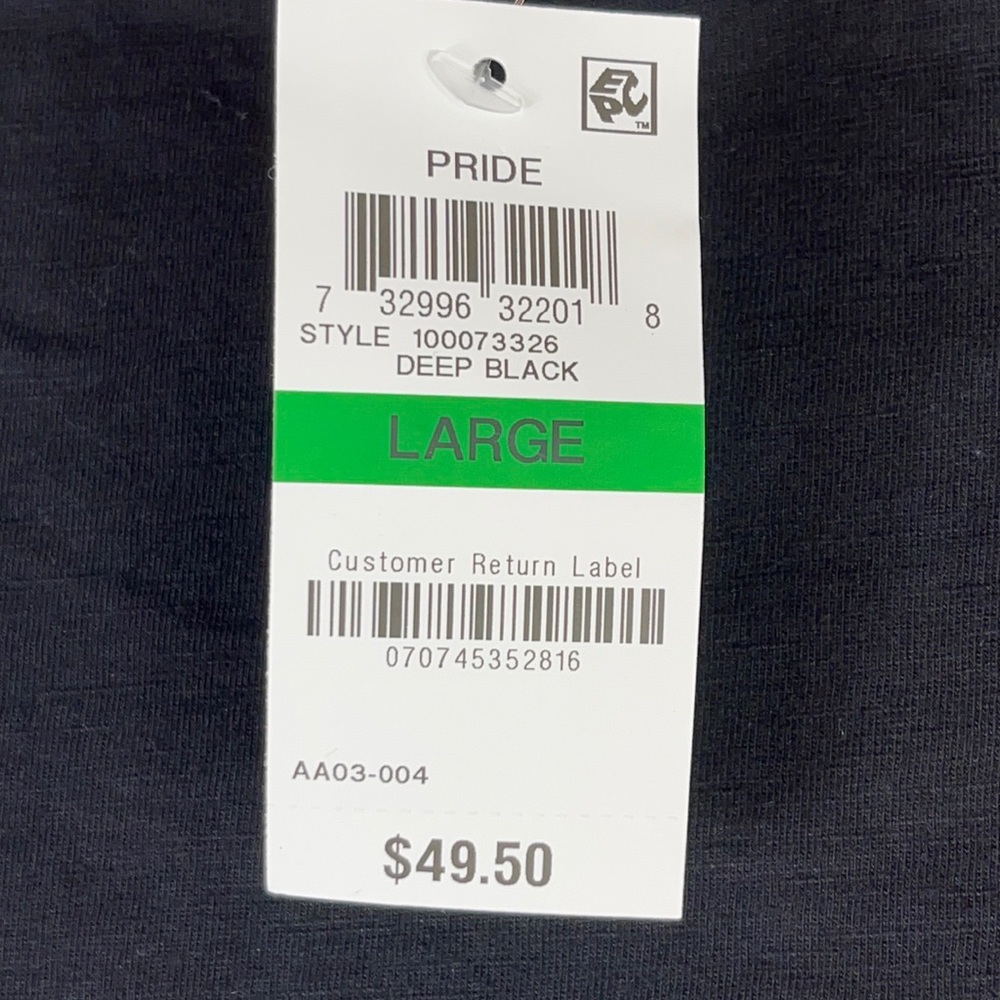 Pride Black Short Sleeve Tee Size Large - Picture 4 of 6